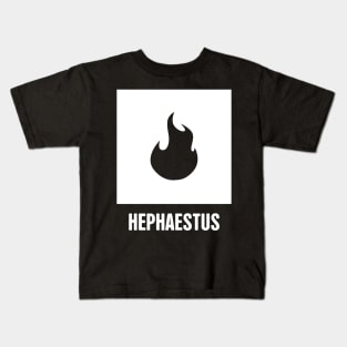 Hephaestus | Greek Mythology God Symbol Kids T-Shirt